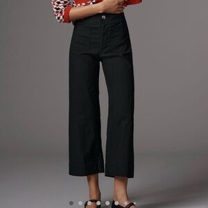 Anthropologie Colette magic fabric cropped wide leg pant NWT